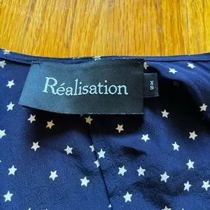Realisation Par bianca top navy star 美品 Realisation Par | Tops | Realisation Par Bianca Top Navy